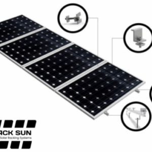 Estructura Coplanar 4 Paneles Solares